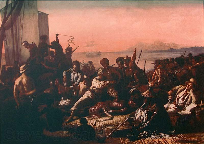 Francois-Auguste Biard The Slave Trade. Spain oil painting art